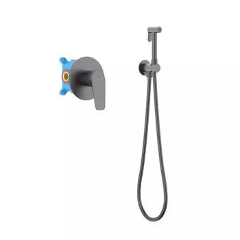 Гигиенический душ Aquatek Бетта AQ1119BGM оружейная сталь