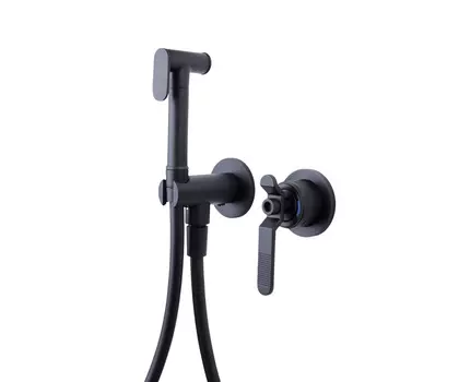 Гигиенический душ Bronze de Luxe 1760's Loft 14512B с внутренней частью, со смесителем, черный