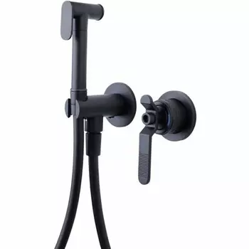 Гигиенический душ Bronze de Luxe 1760's Loft 3253SB со смесителем, черный