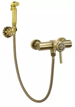 Гигиенический душ Bronze de Luxe Windsor 10133 со смесителем + настенный держатель