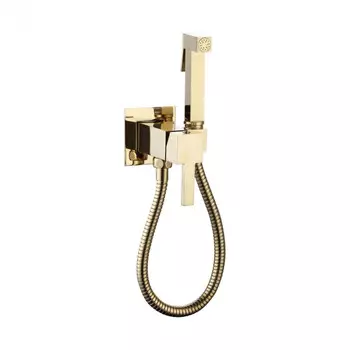 Гигиенический душ CeramaLux KBS/002 со смесителем, светлое золото