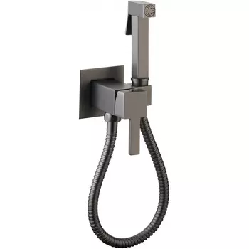 Гигиенический душ CeramaLux KBS/008 со смесителем, оружейная сталь