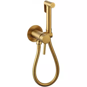 Гигиенический душ CeramaLux KRS/007 со смесителем, золото матовое