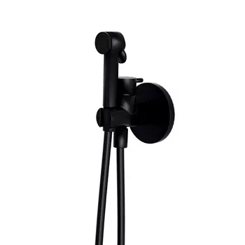 Гигиенический душ Cristina WJ67013 со смесителем, черный матовый