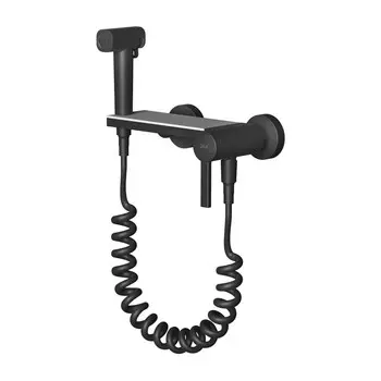 Гигиенический душ D&K Bayern DA1504545 со смесителем, черный матовый