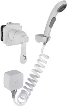 Гигиенический душ Elghansa Classicline 34C0786-White (Set-51) со смесителем, С ВНУТРЕННЕЙ ЧАСТЬЮ