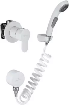 Гигиенический душ Elghansa Roundline 34R0583-White (Set-51) со смесителем, С ВНУТРЕННЕЙ ЧАСТЬЮ