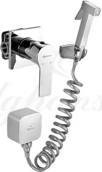 Гигиенический душ Elghansa Squareline 34Q0743 (Set-62) со смесителем, С ВНУТРЕННЕЙ ЧАСТЬЮ