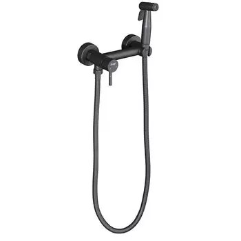 Гигиенический душ Frap F7503-9 со смесителем, оружейная сталь