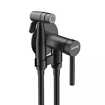 Гигиенический душ Gappo G06-6 G7206-6 со смесителем, черный