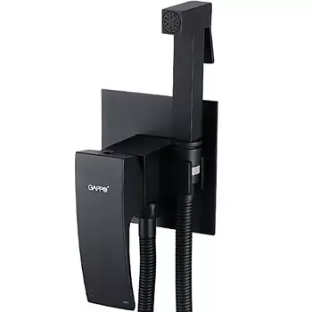 Гигиенический душ Gappo G7207-6 со смесителем, черный