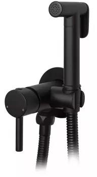 Гигиенический душ Grocenberg GB001BL со смесителем, черный матовый