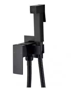 Гигиенический душ Grocenberg GB002BL со смесителем, черный матовый