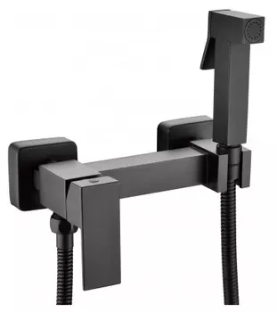 Гигиенический душ Grocenberg GB101N-BL со смесителем, черный