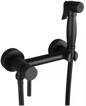 Гигиенический душ Grocenberg GB103N-BL со смесителем, черный матовый