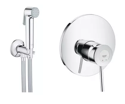 Гигиенический душ Grohe BauClassic со смесителем (набор 29048000 + 26358000)