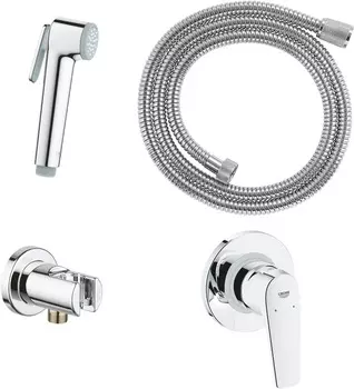 Гигиенический душ Grohe BauFlow 29328000 со смесителем, с внутренней частью, хром