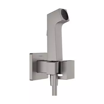 Гигиенический душ Hansgrohe Bidette E 1jet 29233340 со смесителем, шлифованный черный хром