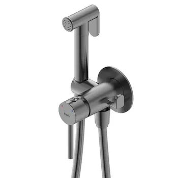 Гигиенический душ Iddis Axes 005GMR0i08 со смесителем, графит матовый