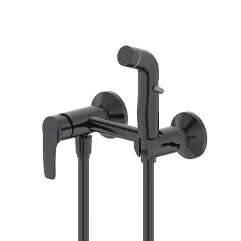 Гигиенический душ Iddis Ray RAYBL00i08 со смесителем, черный матовый