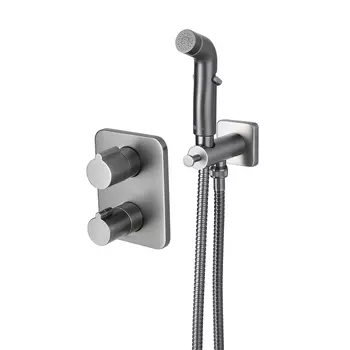 Гигиенический душ Lemark LM3740GM черный матовый