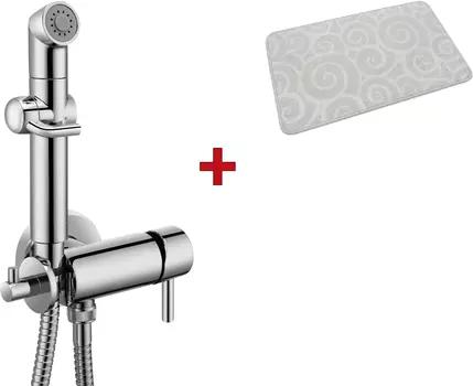 Гигиенический душ Lemark Solo LM7166C со смесителем + коврик в подарок