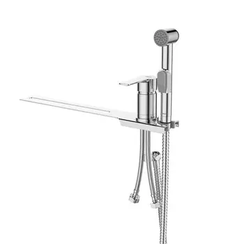 Гигиенический душ Milardo Tidy 001SB00M08 со смесителем, с установкой на унитаз, хром