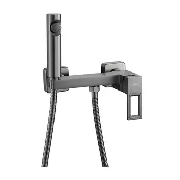 Гигиенический душ Raffine F0596T-1 со смесителем, оружейная сталь