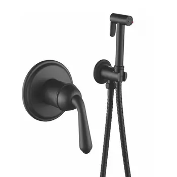 Гигиенический душ Rose R0205H со смесителем черный