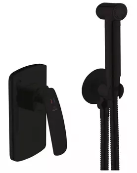 Гигиенический душ Rose R1105H со смесителем черный