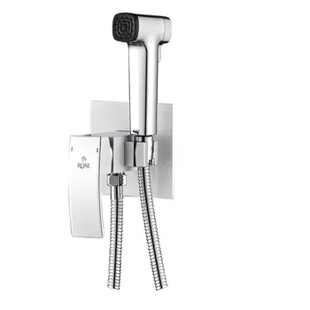 Гигиенический душ Rose R1505F-2 со смесителем белый/хром