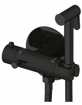 Гигиенический душ Rose R915H с термостатом черный
