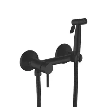 Гигиенический душ Shevanik S107H со смесителем, черный матовый