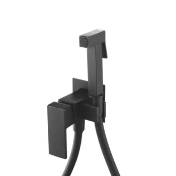 Гигиенический душ Shevanik S127H со смесителем, черный матовый