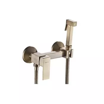 Гигиенический душ Shevanik S137Q со смесителем, бронза матовая