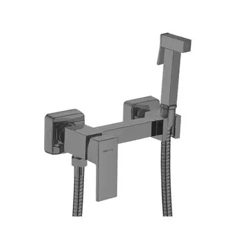 Гигиенический душ Shevanik S137T со смесителем, оружейная сталь