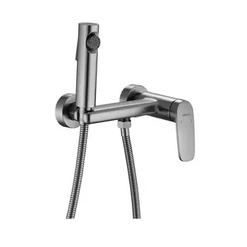 Гигиенический душ Shevanik S8505T-1 со смесителем, оружейная сталь