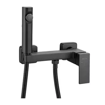 Гигиенический душ Shevanik S9605H-1 со смесителем, черный матовый