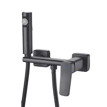 Гигиенический душ Shevanik S9905H-1 со смесителем, черный матовый