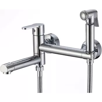 Гигиенический душ со смесителем и изливом Savol S-FXQ010, хром