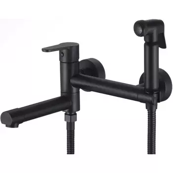 Гигиенический душ со смесителем и изливом Savol S-FXQ010H, черный