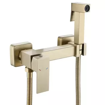 Гигиенический душ со смесителем Savol S-FXQ007C, матовое золото