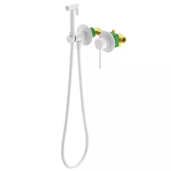 Гигиенический душ Timo Saona 2339/16SM со смесителем, белый матовый