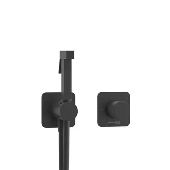 Гигиенический душ WasserKRAFT Fulda 5200 со смесителем, черный матовый