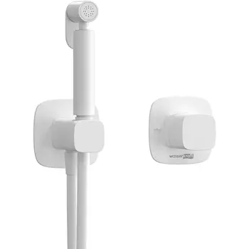 Гигиенический душ WasserKRAFT Saale A9551.328.243.232 со смесителем, белый матовый