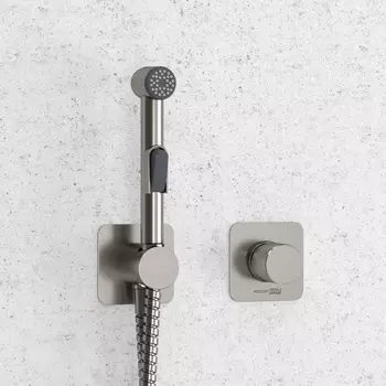 Гигиенический душ WasserKRAFT Tauber A6451.275.100.092 со смесителем, никель