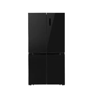 Холодильник LEX LCD505BLID отдельностоящий, двухкамерный, черная сталь