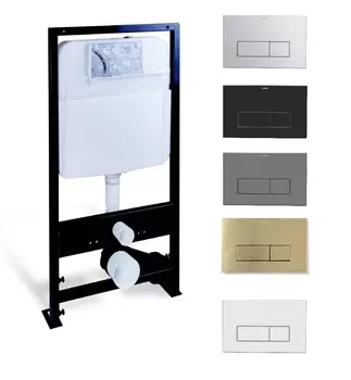 Инсталляция для унитаза Boheme 666 c кнопкой на выбор