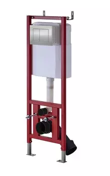 Инсталляция для унитазов D&K DI8140116 с кнопкой смыва хром