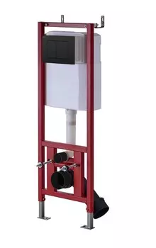 Инсталляция для унитазов D&K DI8640116 с кнопкой смыва черной матовой